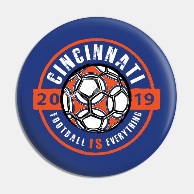 Football Is Everything - Cincinnati Vintage Pin by FOOTBALL IS EVERYTHING