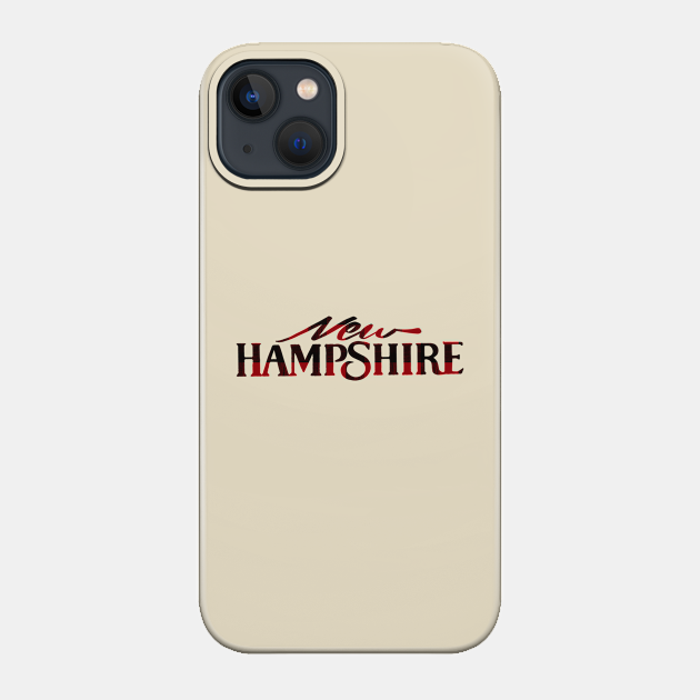 New Hampshire Buffalo Plaid Vintage License Plate Design - New Hampshire - Phone Case