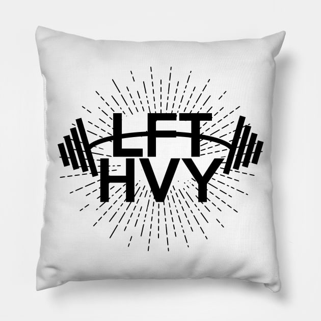 weight left BodyBuilding LFT HVY  For Light Colors Shirts  BY WearYourPassion Pillow by domraf