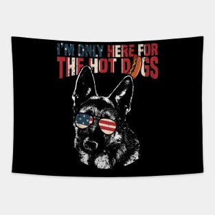 German Shepherd Shirt Funny 4th of July Pup Tee Tapestry