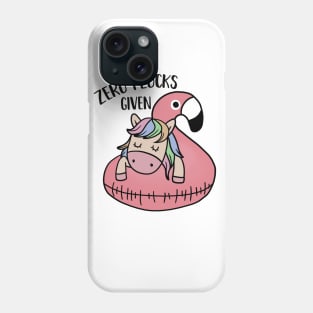 Zero Flocks Given Unicorn Flamingo Phone Case