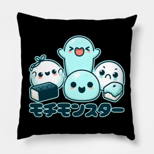 Kawaii Mochi Monsters Pillow