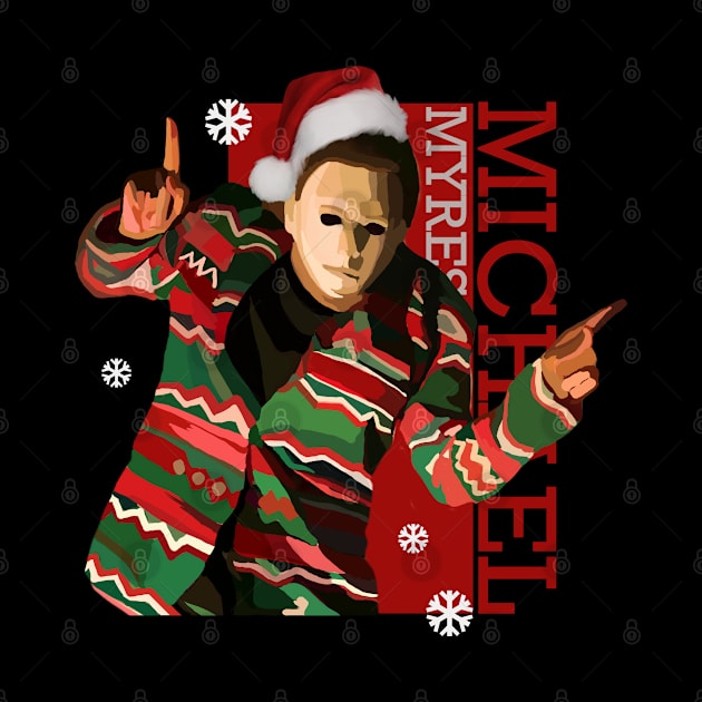 michael myers christmas by Semhar Flowers art