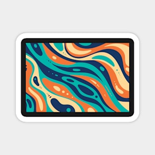 Colorful Waves Magnet