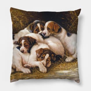 Litter of Beagle Pups Pillow