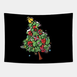 The Alphabet Christmas Tree Tapestry