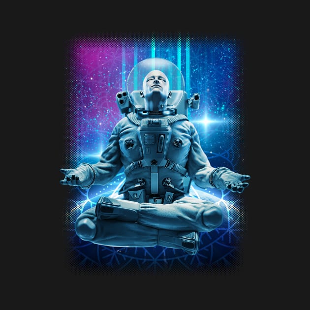 Meditating Astronaut by FAKE NEWZ DESIGNS