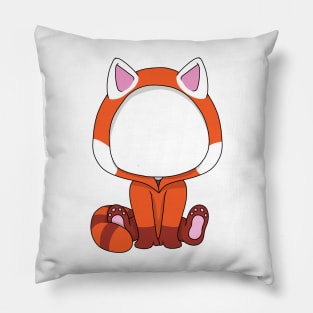 creepypasta red panda (slenderman) Pillow