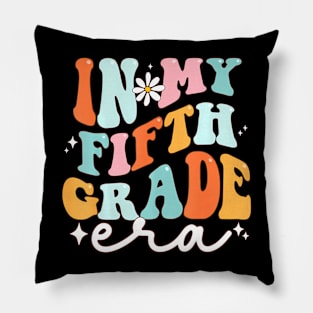 In My 5th Grade Era Groovy Retro Fifth Grade Back To School Pillow