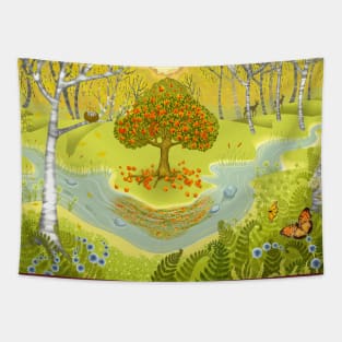 Magic forest Tapestry