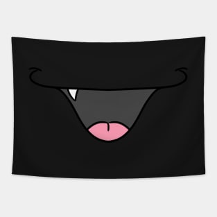 Anime Cat Mouth - Face Mask Tapestry