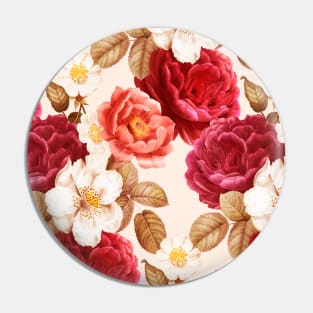 Peony - Floral Pattern Pin