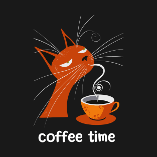 Coffe Time - Cat tee T-Shirt