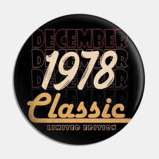 december 1978 birthday Pin