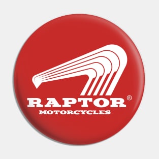 Raptor Motorcycles - White Pin