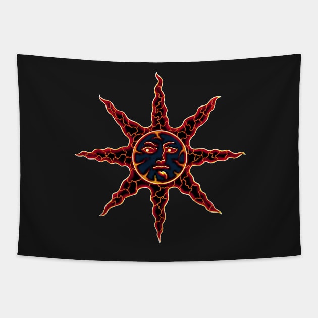 Ember sun Tapestry by VicInFlight