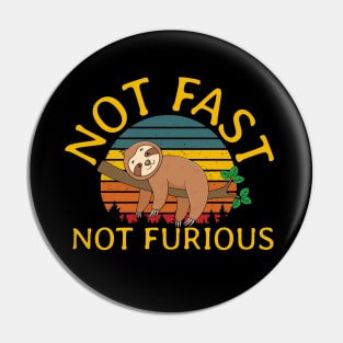 Not-fast-not-furious-sloth Pin