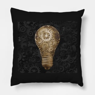 Steampunk Light Bulb Pillow