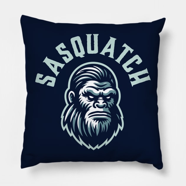 Exclusive Sasquatch Cryptid Tee: Legendary Bigfoot Sightings Inspired Design for Mystery & Wilderness Enthusiasts Pillow by CC0hort