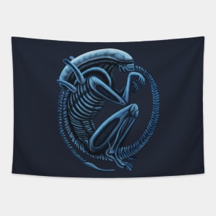 Sleeping Xenomorph Tapestry