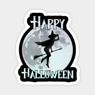 Happy Halloween - The Flying Witch Magnet