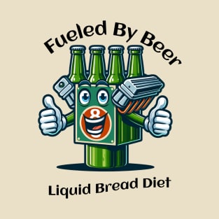 Fueled by beer by BestPlanetBuyersbpb T-Shirt