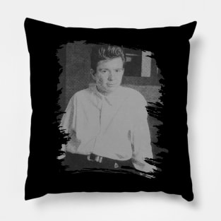 Rick astley // Retro Poster Pillow