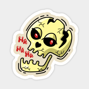 halloween SKULL t-shirt Magnet