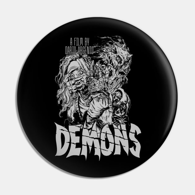 Demons, Classic Horror Pin by The Dark Vestiary