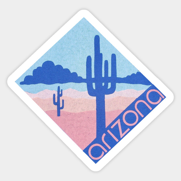 Vintage Arizona Decal Vintage Arizona Sticker Teepublic