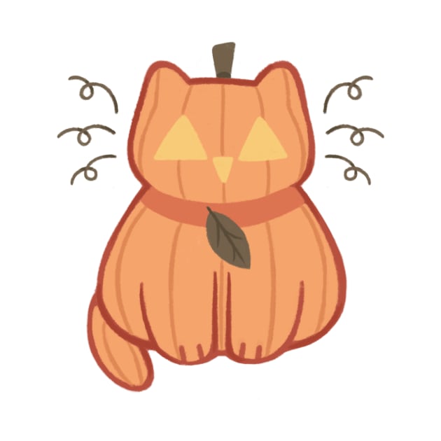 Pumpkin Cat by Niamh Smith Illustrations