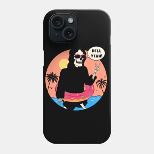 Death Grim Reaper Hawaiian Beach Vacation Phone Case