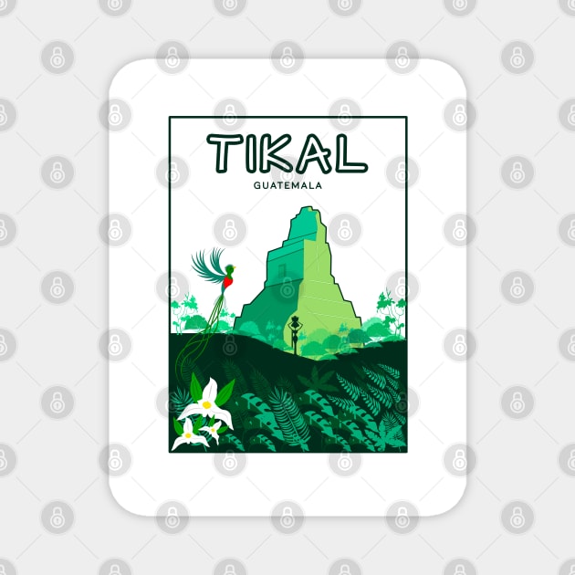 TIKAL GUATEMALTECO Magnet by Puchica Vos!