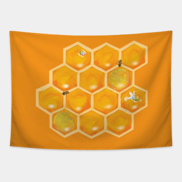 Lemon Honey Tapestry by laurenpenney