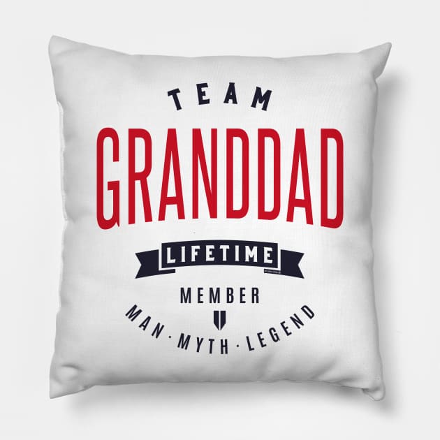 Granddad Tees Pillow by C_ceconello