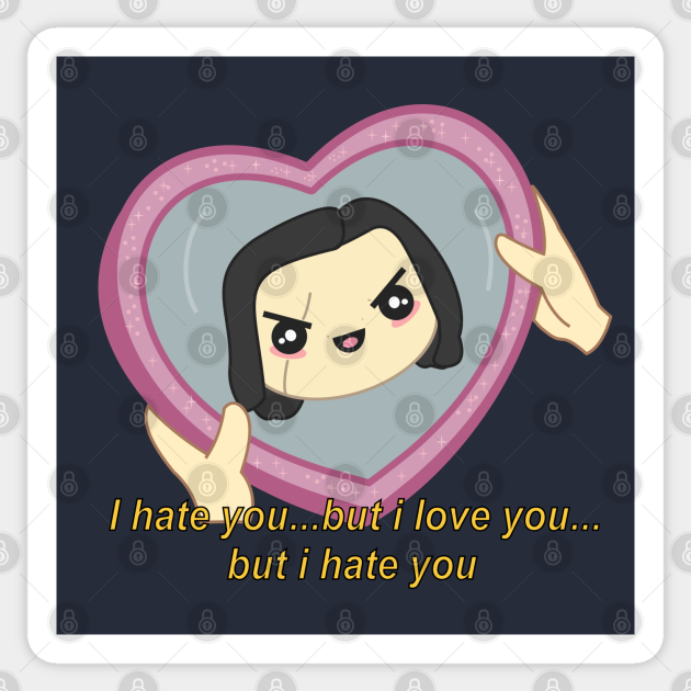 I Hate How Much I Love You Kylo Ren Sticker Teepublic