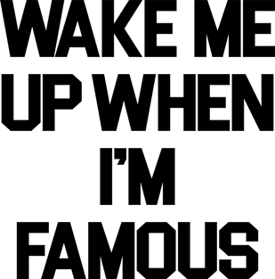 Wake Me Up When I'm Famous Magnet