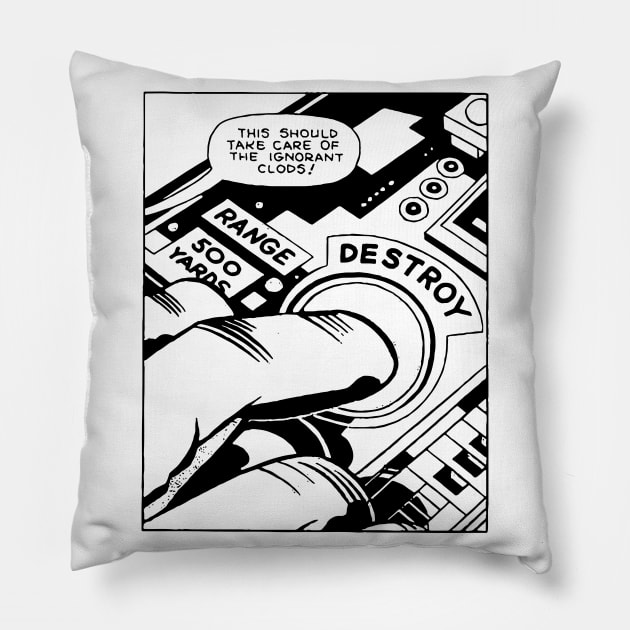 Destroy Pillow by TheCosmicTradingPost