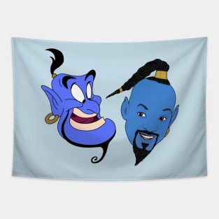 Genie - Original vs Remake Tapestry