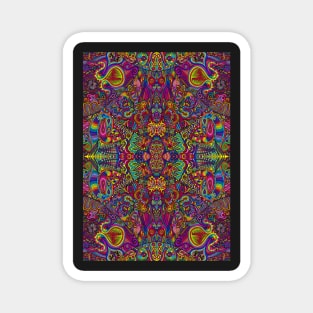 Psychedelic Abstract colourful work 128 Magnet