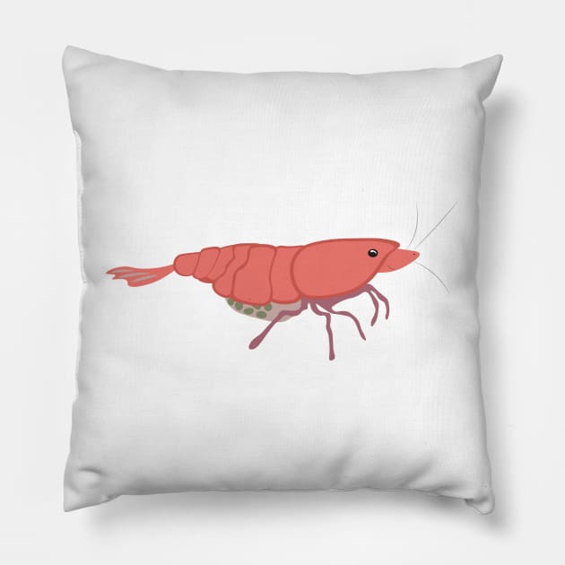 Preggo Cherry Shrimp Pillow by DestructoKitty