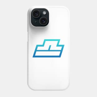 Libra Light Blue Gradient Outline Phone Case