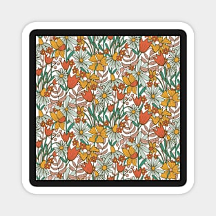 Janine-retro-vintage-floral Magnet