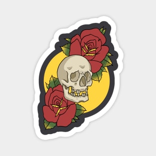 Skull and Roses Magnet