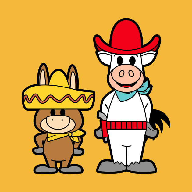 Quick Draw Mcgraw and Baba Looey by nataliawinyoto