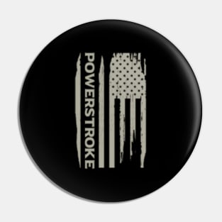 Power Stroke American Flag Pin