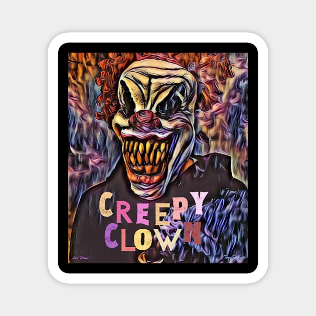 Creepy Clown Magnet by Lees Tees