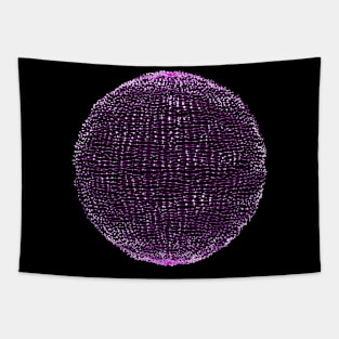 Technical Sphere Wireframe v2 Tapestry