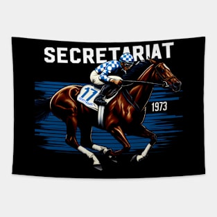 Secretariat 1973 Horse Racing Tapestry