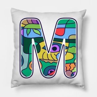 Alphabet M Pillow